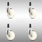 Service Caster 4 Inch 316SS Nylon Wheel Swivel 1 Inch Expanding Stem Caster Set SCC SCC-SS316EX20S414-NYS-1-4 - alternate 1